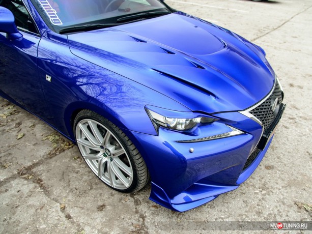 Клыки (накладки) переднего бампера "F-Sport" для Lexus IS III (2013-2016) купить недорого с доставкой в Чебоксары