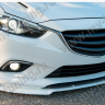 Сплиттер переднего бампера под клыки №2 "Lite Style" для Mazda 6 (2013-н.в.) купить недорого с доставкой в Чебоксары