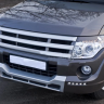 Накладка (юбка) переднего бампера "Broomer Design" (Без ДХЛ) для Mitsubishi Pajero IV (2006-2015) купить недорого с доставкой в Чебоксары