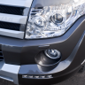 Накладка (юбка) переднего бампера "Broomer Design" (Без ДХЛ) для Mitsubishi Pajero IV (2006-2015) купить недорого с доставкой в Чебоксары