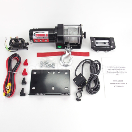 Лебедка для квадроцикла "Master Winch" PM3000, электрическая, 12В купить недорого с доставкой в Чебоксары