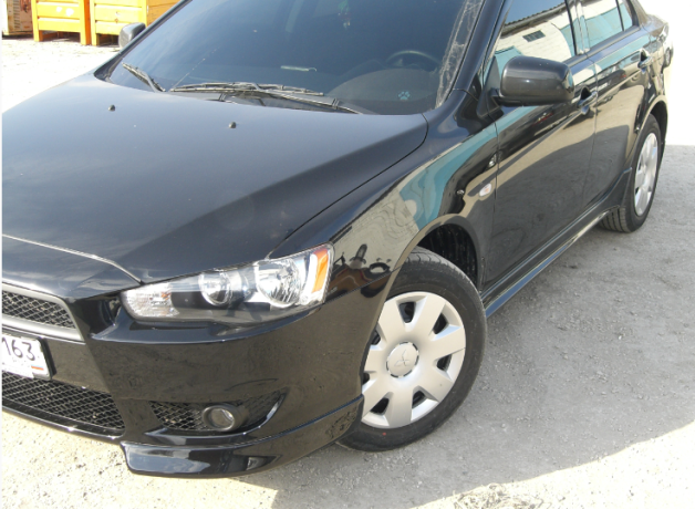 Накладки на пороги "2.0" для Mitsubishi Lancer X (2007-2016) купить недорого с доставкой в Чебоксары