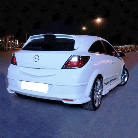 Клыки заднего бампера "GT" для Opel Astra H (3D, 5D) купить недорого с доставкой в Чебоксары