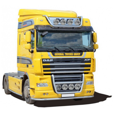 Защита порогов для DAF FT XF105.410-460 (2008-2013)(Нерж. Сталь) купить недорого с доставкой в Чебоксары