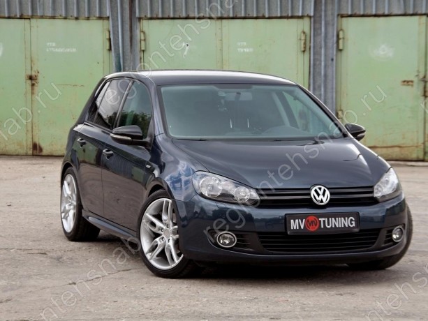 Накладки на пороги "R-Line" для Volkswagen Golf VI (2008-2012) купить недорого с доставкой в Чебоксары